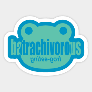 Batrachivorous  - Frog Eating Sticker